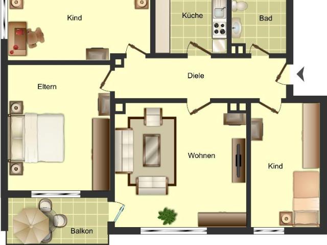 Apartment mieten in Püsselbüren, Ibbenbüren