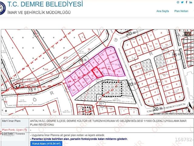 Demre, Antalya içerisinde satılık Arsa