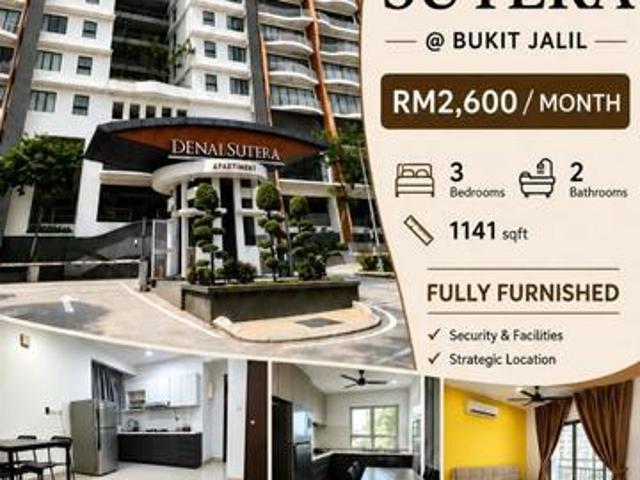 Apartment for rent in Bukit Jalil, Kuala Lumpur