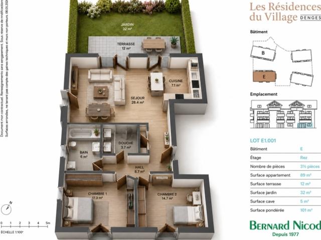 Wohnung kaufen in Denges, Waadt