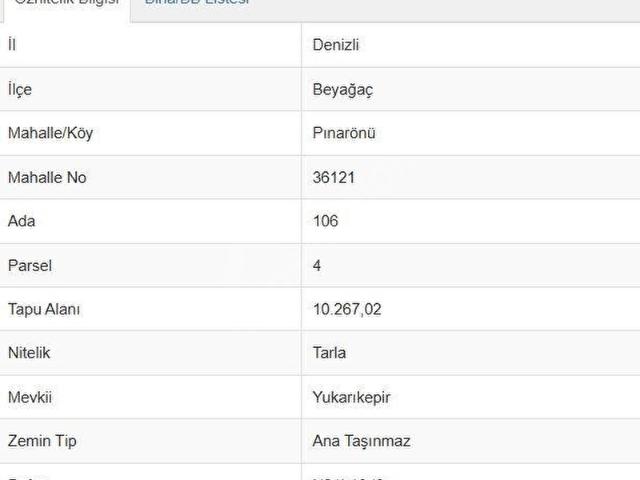 Beyağaç, Denizli içerisinde satılık Arsa