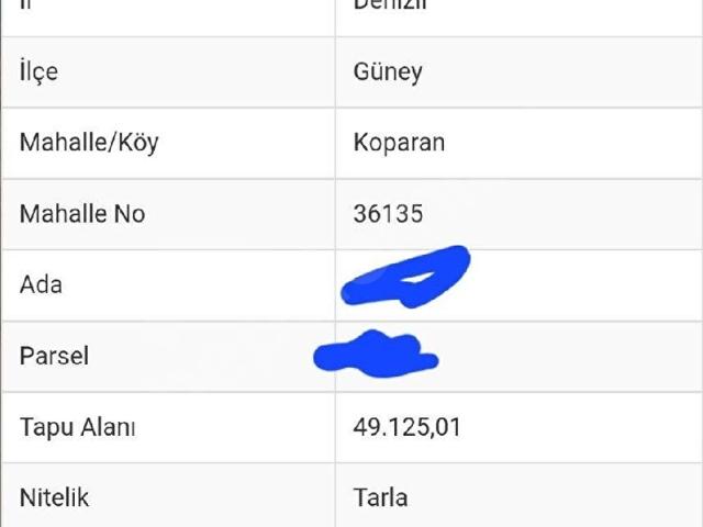 Güney, Denizli içerisinde satılık Arsa