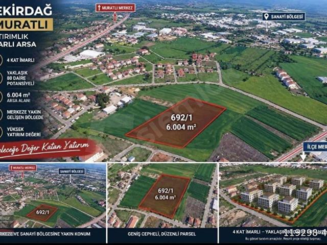 Muratli, Tekirdağ içerisinde satılık Arsa