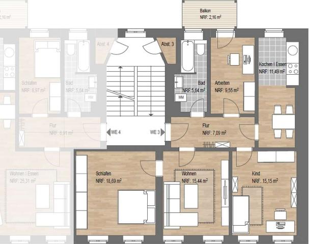 Etagenwohnung kaufen in Leipzig, Engelsdorf