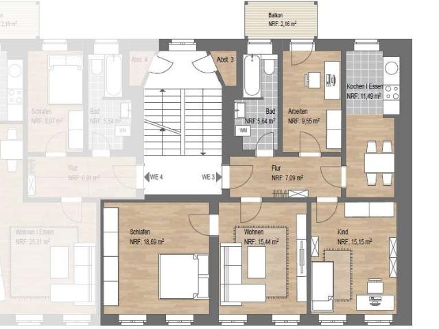 Wohnung kaufen in Volkmarsdorf, Leipzig