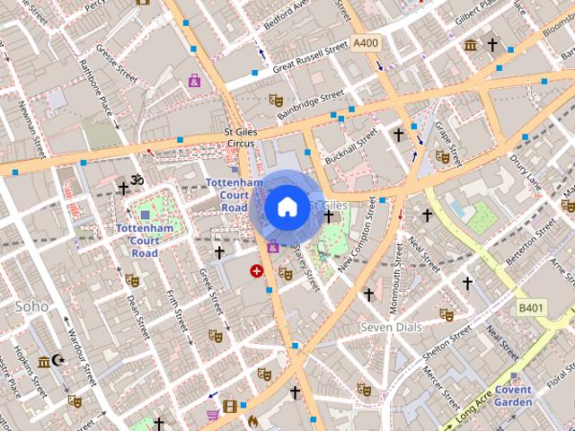 Apartment for rent in Saint Giles, Bloomsbury