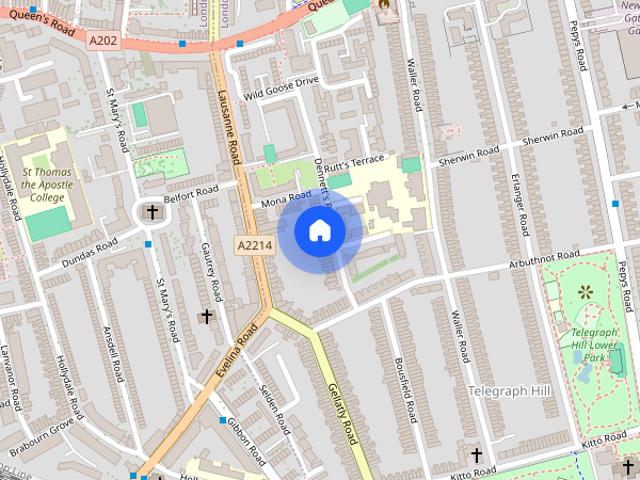Apartment for rent in Telegraph Hill, Greater London
