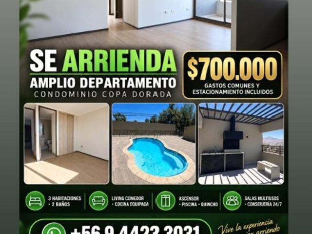Departamento en arriendo en Parinacota, Atacama