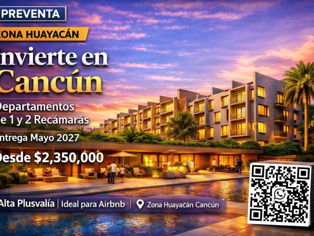 Departamento en venta en Quintana Roo, Yucatán