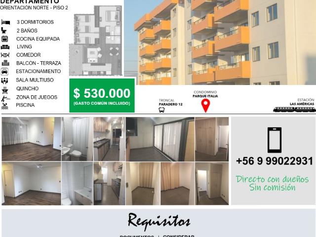 Departamento en arriendo en Villa Alemana, Valparaíso
