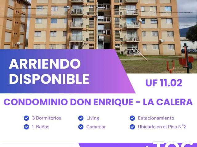 Departamento en arriendo en La Calera, Valparaíso