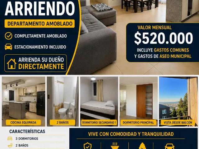Departamento en arriendo en Penco, Biobío
