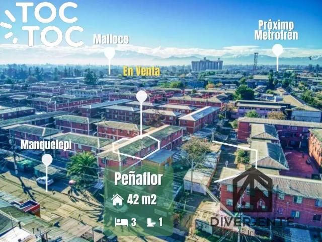 Departamento en venta en Peñaflor, Metropolitana