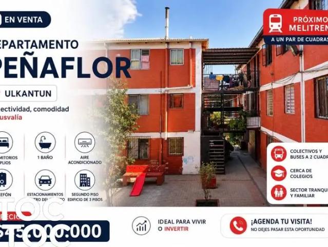 Departamento en venta en Peñaflor, Metropolitana
