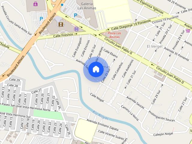 Departamento en renta en Las Ánimas, Puebla