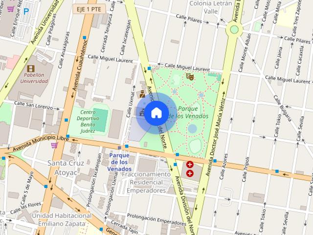 Departamento en renta en Santa Cruz Atoyac, Ciudad de México