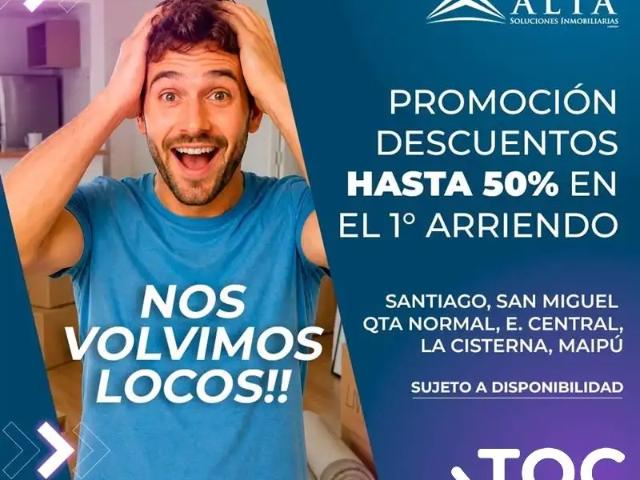 Departamento en arriendo en San Miguel, Metropolitana