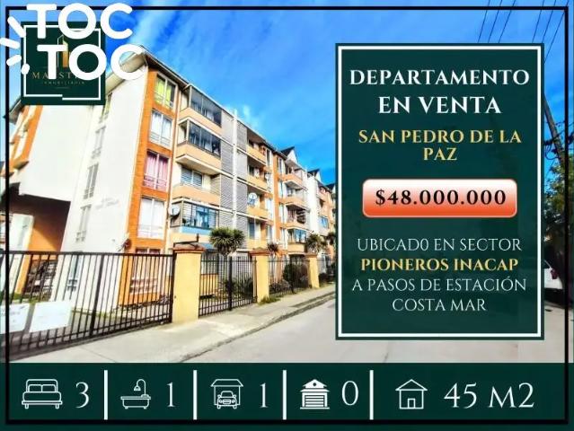 Departamento en venta en San Pedro De La Paz, Biobío