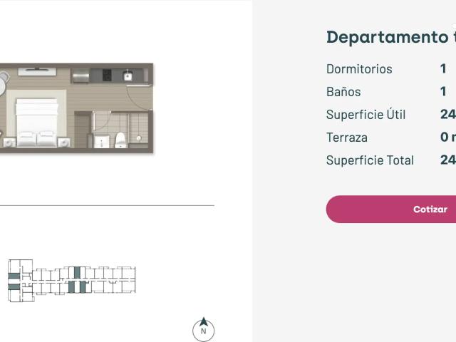 Departamento en venta en Tarapacá, Metropolitana