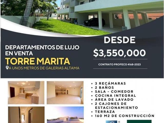 Departamento en Torre Marita, Col. Primavera