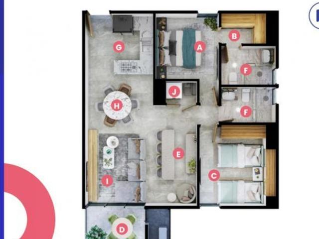 DEPARTAMENTO EN VENTA CUMBRES 3 SECTOR