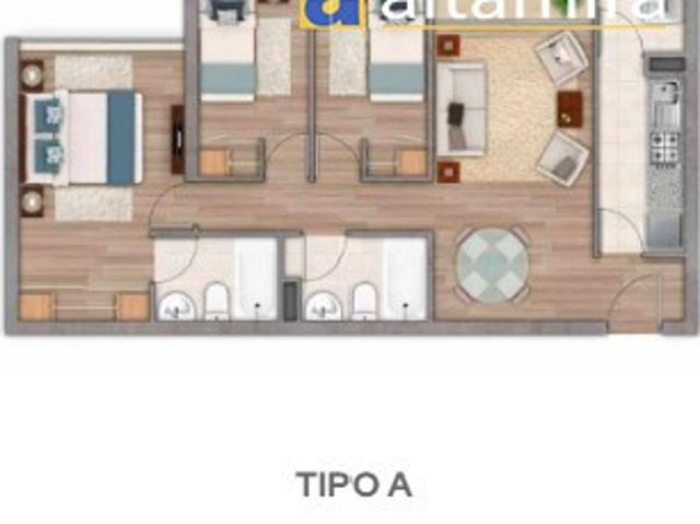 Departamento en Venta en Condominio Las Rocas piso 5 Alto Hospicio 2 estacionamientos