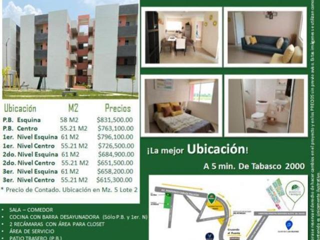 Departamento en venta en Nacajuca, Tabasco