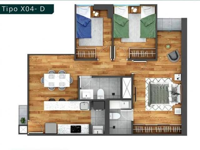 DEPARTAMENTO ESTRENO, 03 DORMITORIOS,GAS NATURAL,AREAS COMUNES, CASTELLANA,SURCO