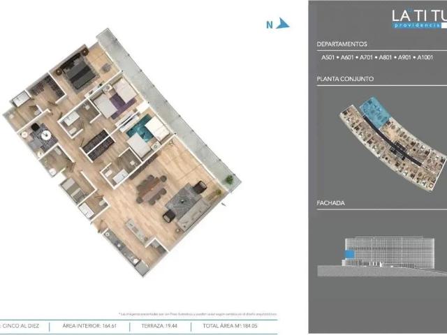 Departamento en renta en Prados Providencia, Guadalajara
