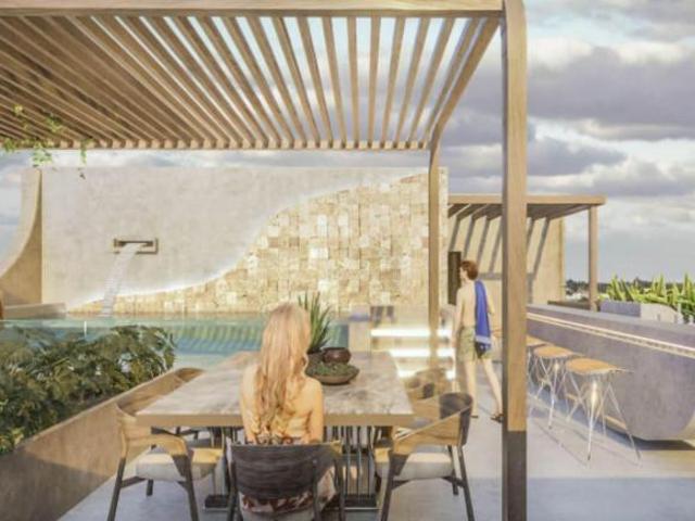 Departamento vista al mar con rooftop en venta, San Benito, Merida