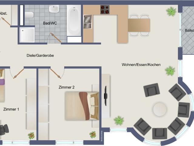 Apartment mieten in Eggenstein-Leopoldshafen, Baden-Württemberg