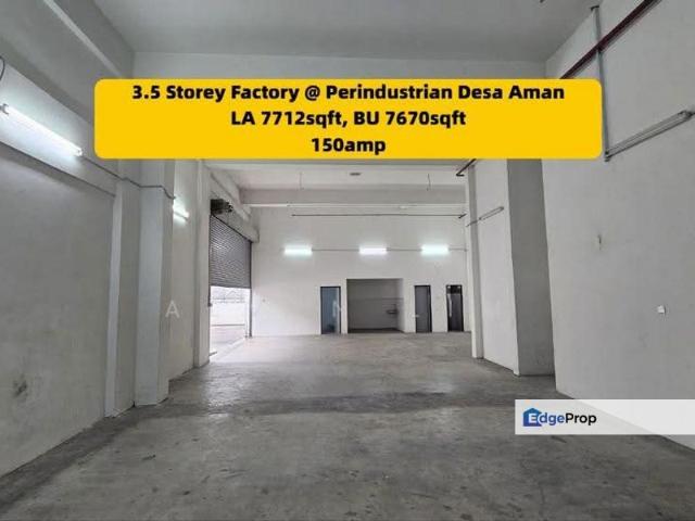 Warehouse for rent in Kepong, Kuala Lumpur
