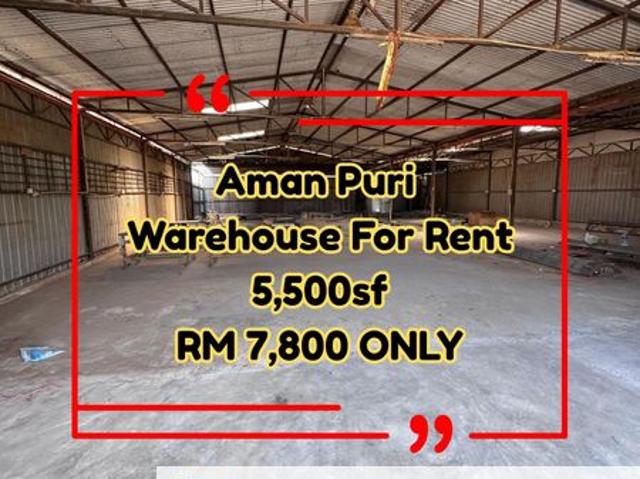 Warehouse for rent in Selayang, Selangor