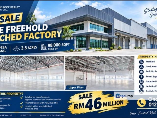 Warehouse for sale in Ulu Tiram, Johor