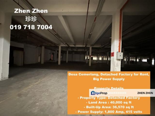 Warehouse for rent in Ulu Tiram, Johor