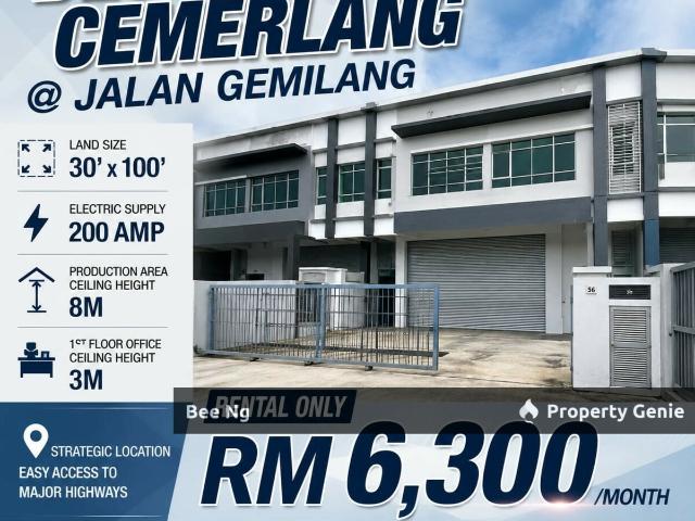 Warehouse for rent in Plentong, Johor