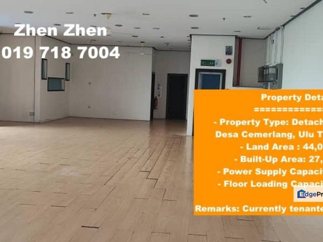 Warehouse for rent in Ulu Tiram, Johor