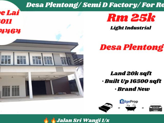 Warehouse for rent in Masai, Johor