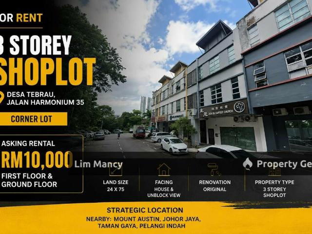 Shop Office for rent in Johor