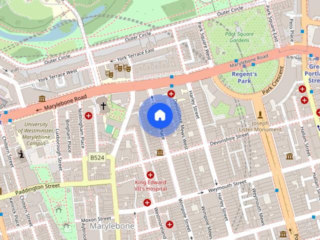 Apartment for rent in East Marylebone, Cat Hill