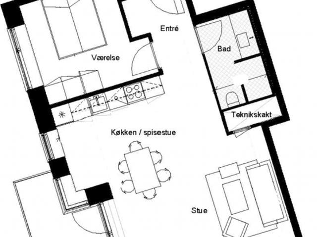 Lejlighed til leje i Køge