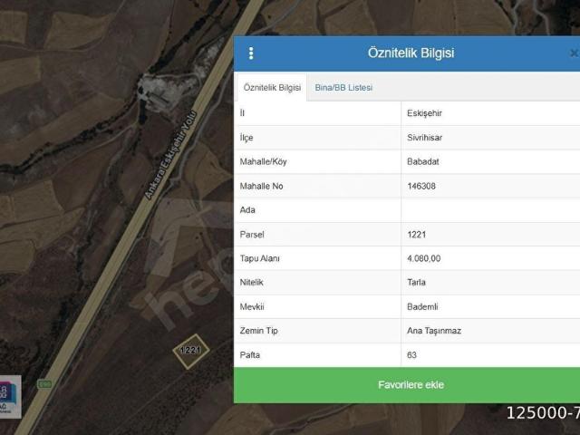 Kurşunlu Mahallesi, Sivrihisar içerisinde satılık Arsa