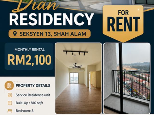 Condominium for rent in Petaling, Alam Impian