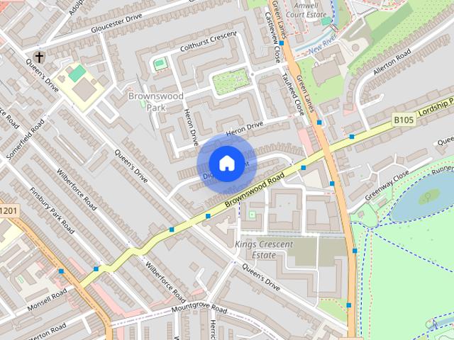 Apartment for rent in Brownswood Park, Stoke Newington