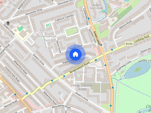Apartment for rent in Brownswood Park, Stoke Newington