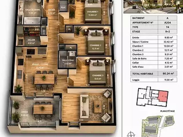 Appartement vente à Annecy, Dingy-saint-clair