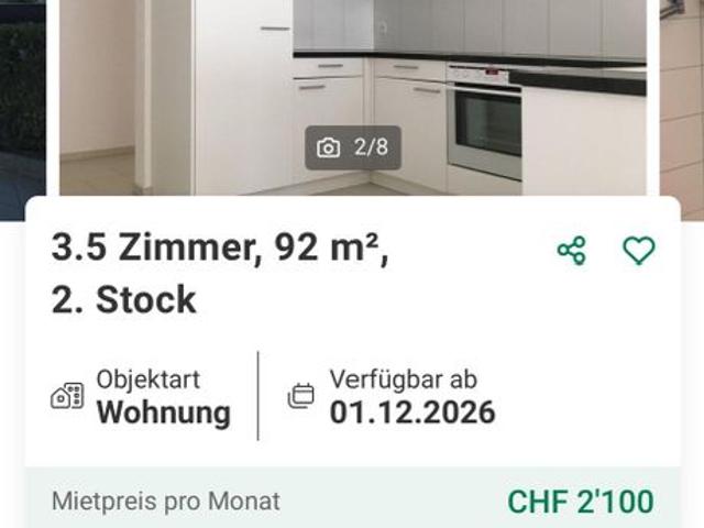 Apartment mieten in Dintikon, Bezirk Lenzburg