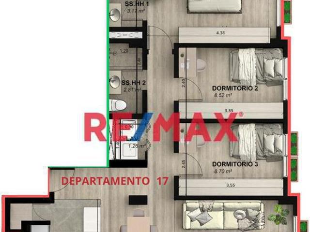 Departamento venta en Caima, Arequipa