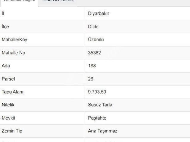 Dicle, Diyarbakir içerisinde satılık Arsa