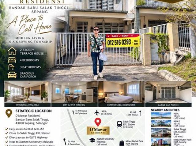 Terraced House for rent in Tanjong Sepat, Selangor